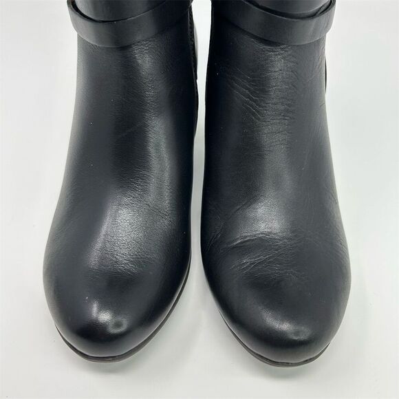 Pikolinos Black Leather Heeled Ankle Booties Size 37 (US 6.5-7) Classic Fall - Picture 6 of 13